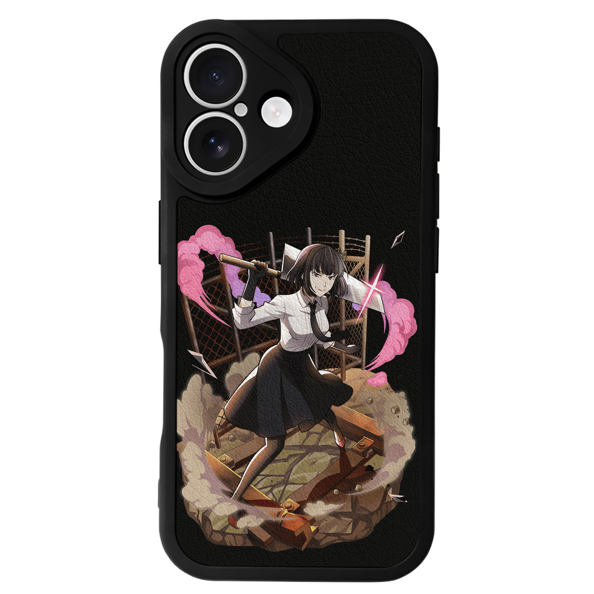 （画像用） 文豪ストレイドッグス Bungo Stray Dogs 【iPhone 16シリーズ対応】シリコンスマホケース（レザー調） 材質：シリコン